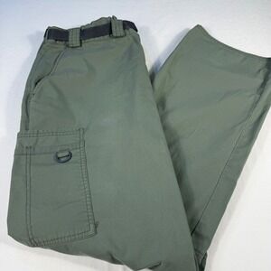 Cargo Pants Outdoor‎ Utility Work Hiking Travel Olive Green Belted